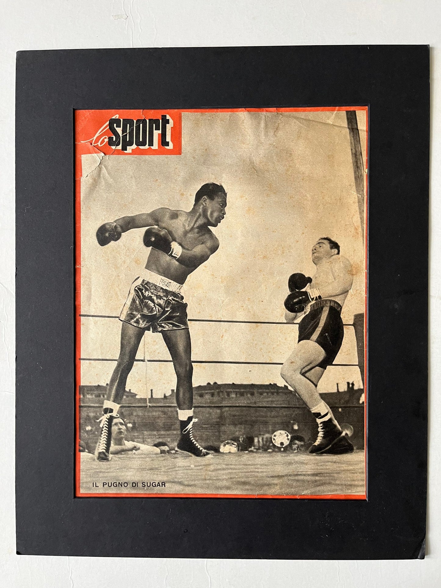 Vintage Boxing Print (Italian), 1950s