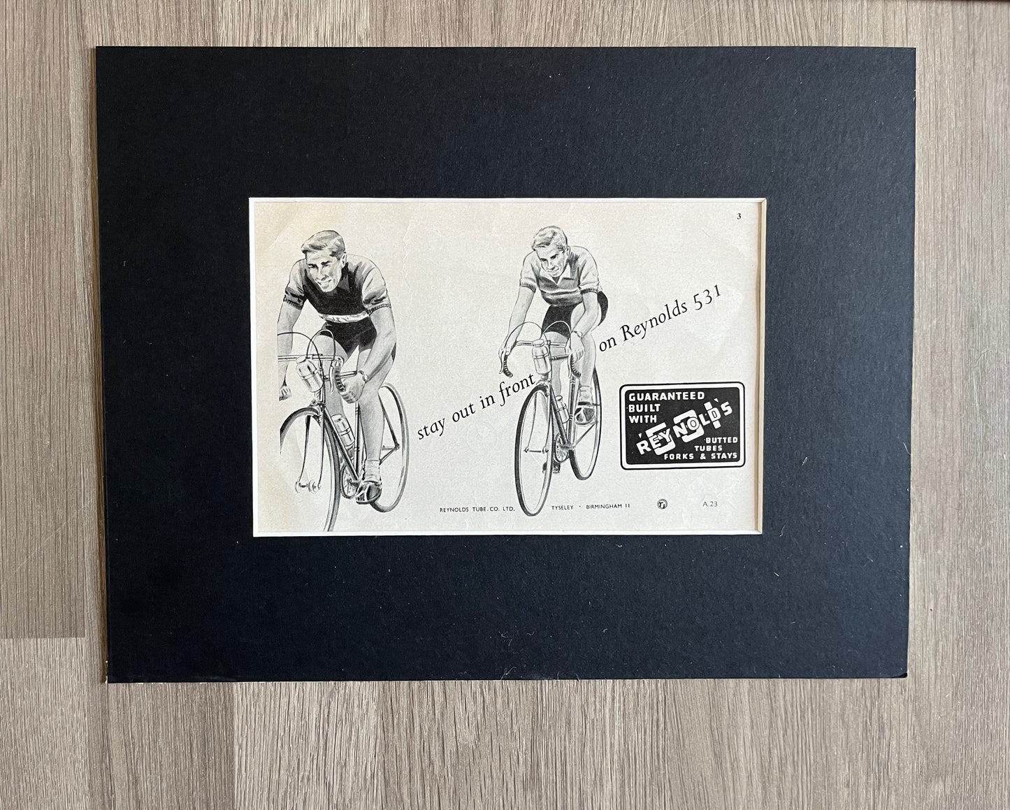 Vintage Cycling Advertisements - Reynolds 531, Original 1960s