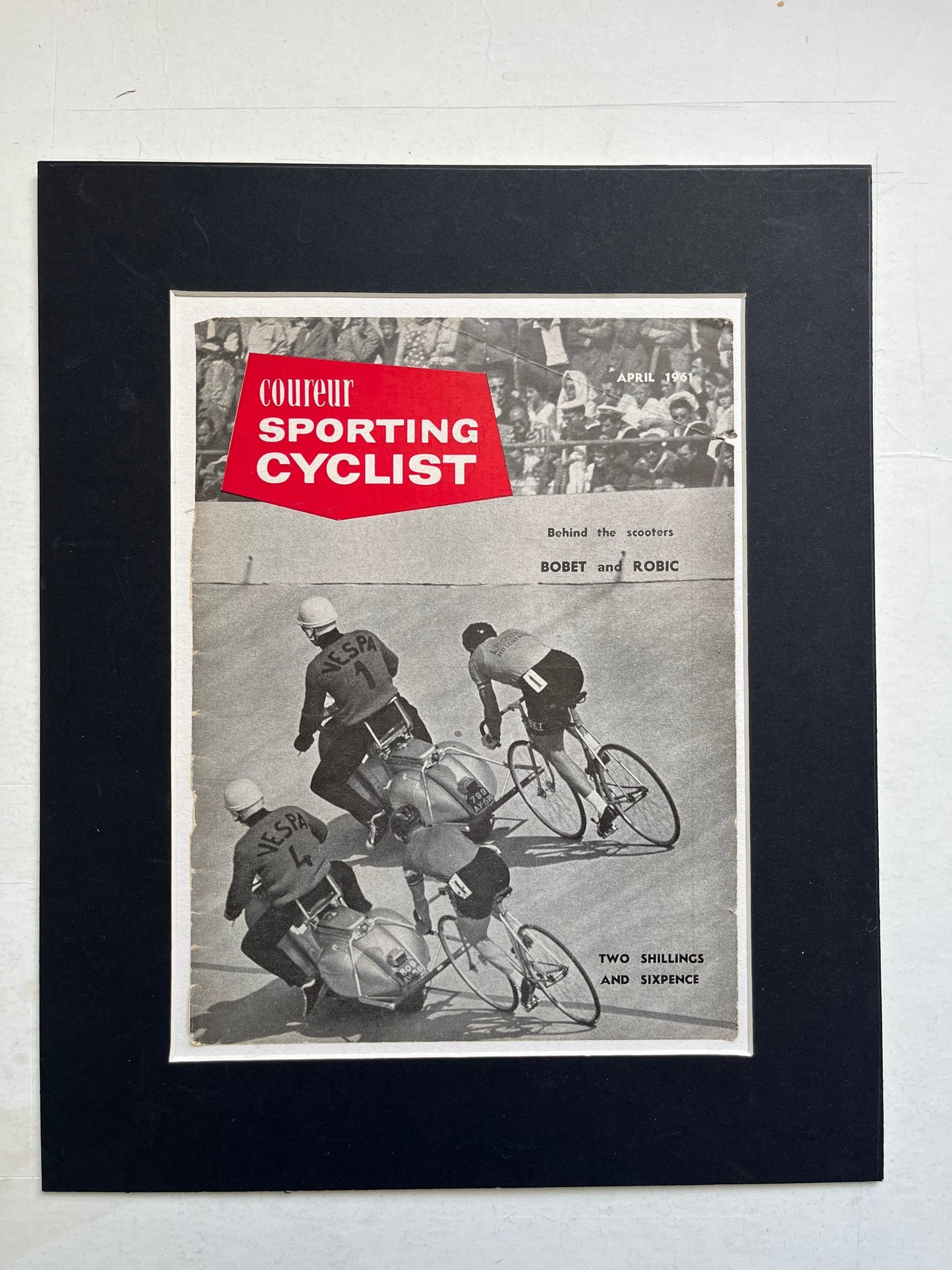 Vintage Cycling Print  - Louison Bobet/Jean Robic, Original 1961