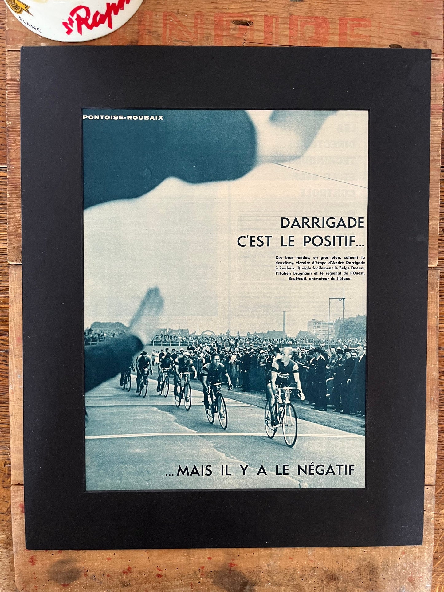 Vintage Cycling Print - Tour de France, Andre Darrigade,  1959