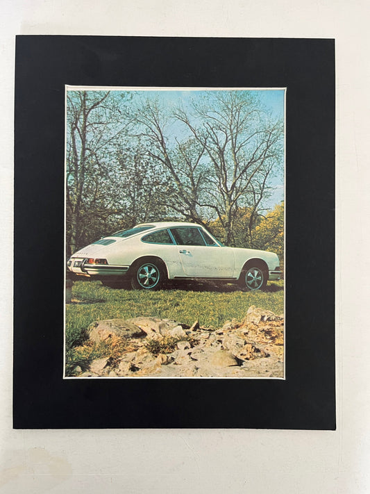 Vintage Advertising Print (French) - Porsche 911, Original 1969