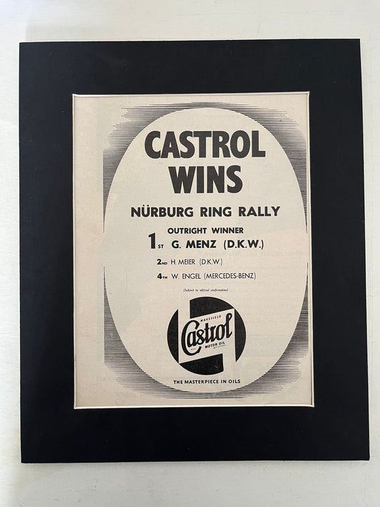 Vintage Castrol / German Grand Prix print 1955